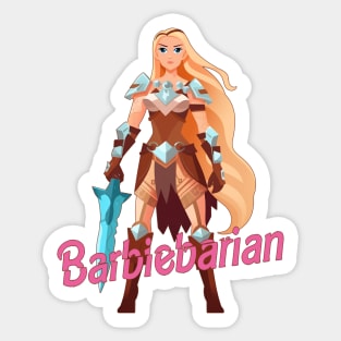 Barbiebarian Sticker